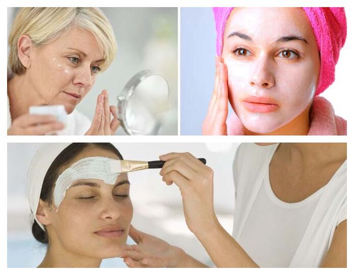 Facial treatment at home to smooth wrinkles