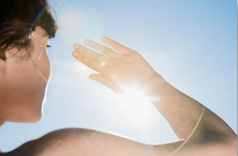 sun exposure to the skin accelerates skin aging